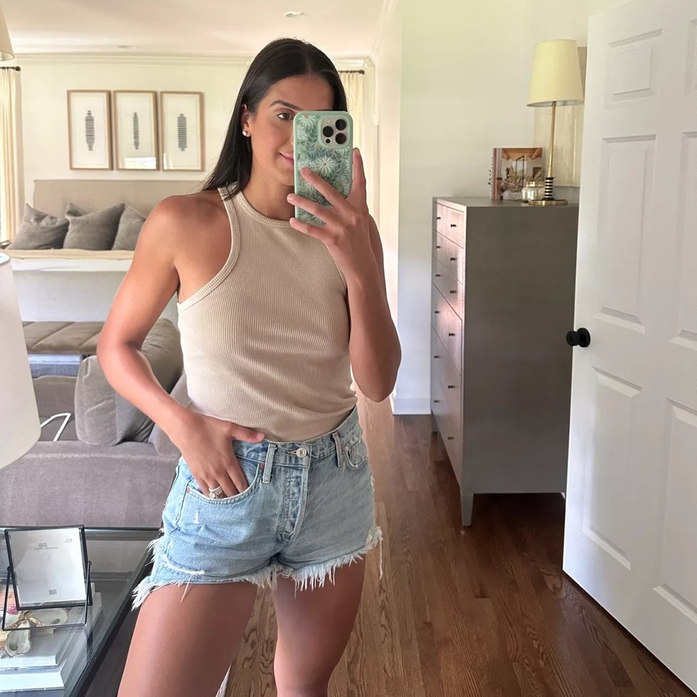 Agolde Parker Vintage Cut Off Short in Swapmeet